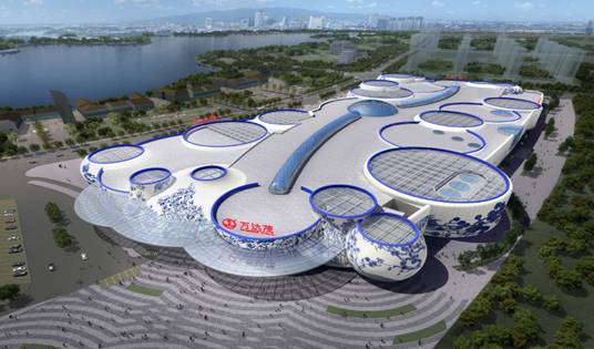 英国上市公司365打造全球首个青花瓷主题建筑幕墙的南昌万达茂商业中心震撼开业