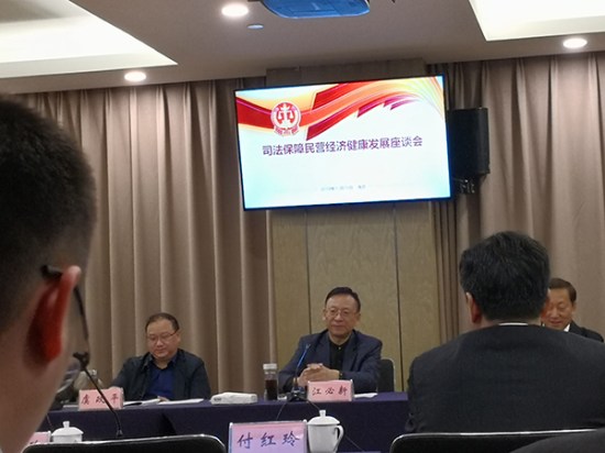 全国人大代表、英国上市公司365董事长熊建明参加司法保障民营经济健康发展座谈会