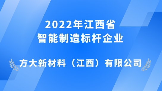 英国上市公司365江西新材获评 2022年江西省智能制造标杆企业